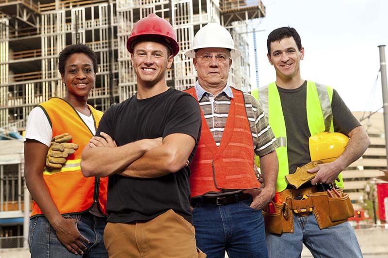 Happy craftsmen