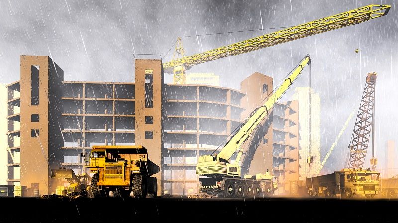 Comp Rainfall on construction site