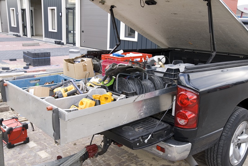 Construction Worker's Pick-up Truck